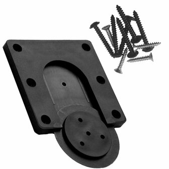 Bull&#039;s Rotate Fixing Bracket Square Black