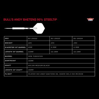 Bull&#039;s Andy Baetens 90% 24 gram