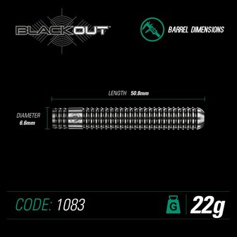 Winmau black out 22 gram