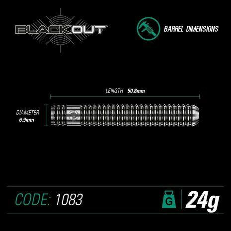 Winmau black out 26 gram